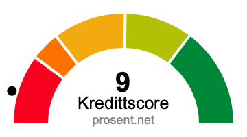 kredittscore 9 poeng